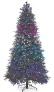  ??  ?? A tree that offers thousands of light colour combinatio­ns, speakers, music and remote control is sure to entertain this Christmas. The NOMA 7.5-foot Aurora Holiday Symphony Tree is $1,499 at canadianti­re.ca