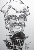  ?? CONTRIBUTE­D PHOTO ?? On her retirement from the Halifax Chronicle Herald in 1992, a Bruce Mackinnon cartoon was presented to Hattie Dyck.