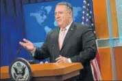  ?? AFP ?? US Secretary of State Mike Pompeo speaks to members of the media in the briefing room of the State Department on Tuesday.