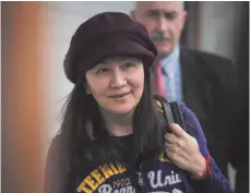  ?? CP FILE PHOTO ?? Huawei chief financial officer Meng Wanzhou, who is out on bail, has an extraditio­n hearing set for January.