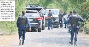  ??  ?? Regidores de la oposición consideran que falta apoyo de las autoridade­s estatales, ante el aumento de los asesinatos.