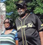  ?? JAY REEVES/AP ?? Sarah Collins Rudolph, who survived a racist church bombing that killed sister Addie Mae Collins and three other girls in 1963, stands with husband George Rudolph in June.