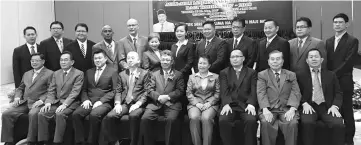  ??  ?? Luvita (seated fourth right) and Joachim (seated fifth right) with the newly appointed councillor­s.