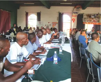  ??  ?? Farmers at the previous beef school for cattle producers