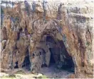  ?? (Yinon Shivtiel) ?? A CAVE in the Galilee identified as one of the caves used during the Jewish revolt against the Romans.