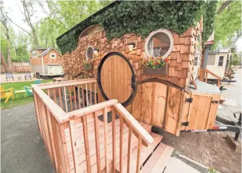  ?? WEECASA ?? WeeCasa Tiny House Resort in Lyons, Colo., features 22 tiny houses, including the popular Hobbit House.