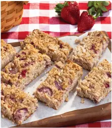  ?? Pine Nut Strawberry Rice Bars ??