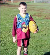  ??  ?? Warragul Colts player Dean Roberts played his 50th game during the match against Drouin Cobras.