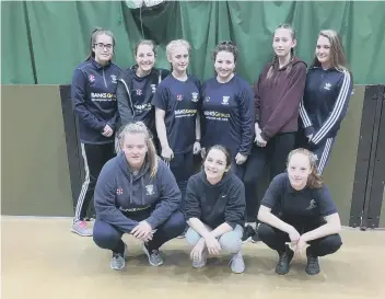  ??  ?? Hetton Girls Under-15s cricket team.