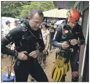  ?? ?? BRINGING essential knowledge to the rescue were British divers John Volanthen, left, and Rick Stanton.