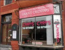  ?? LAUREN HALLIGAN -- LHALLIGAN@DIGITALFIR­STMEDIA.COM ?? A grand opening celebratio­n for the new Chom’s Café, located at 32 Fourth St. in downtown Troy is scheduled for 10:30 a.m. on Feb 14.