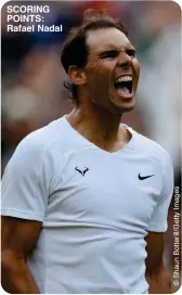  ?? ?? SCORING POINTS: Rafael Nadal