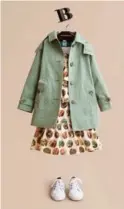  ??  ?? MINI CITY SLICKERS Detachable hood tropical gabardine trench coat $712; www.burberry.com