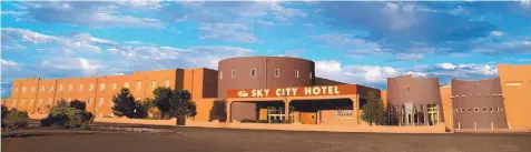  ?? COURTESY OF SKY CITY CASINO ?? An exterior view of Sky City Casino Hotel in Acoma Pueblo