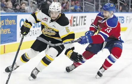  ?? IAN KUCERAK ?? Edmonton Oil Kings forward Nick Bowman has fond memories of scoring a goal in last year’s Teddy Bear Toss Night at Rogers Place. This year’s annual Christmas fundraiser goes Saturday against the Prince Albert Raiders. The Oil Kings are aiming to end a 12-game losing streak, while having fun with the event.