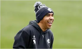  ??  ?? Carlton player Eddie Betts will retire after playing his 350th AFL game this weekend. Photograph: Darrian Traynor/Getty Images