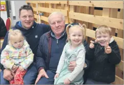  ?? (Pic: John Ahern) ?? Members of the Dorgan family enjoying last Saturday’s 50th anniversar­y celebratio­ns in Castlelyon­s Community Centre - Martin, Michael John, Andy John, Jade and Robyn.