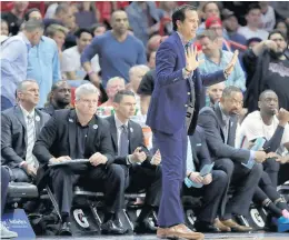  ?? LYNNE SLADKY/AP ?? Heat coach Erik Spoelstra said the Heat’s past two losses had a playoff game atmosphere to them.