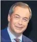  ??  ?? NIGEL FARAGE: Says Ukip ‘demonised’ by the media.