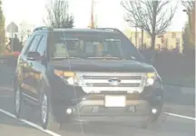  ?? Provided by the City and County of Denver ?? Denver Police Chief Robert White is seen behind the wheel in a radar-van photo taken Nov. 9, 2016, when he was caught going 41 mph in a 30 mph zone.