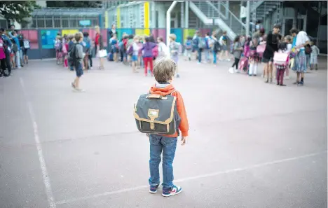  ?? MARTIN BUREAU/GETTY IMAGES ?? Back to school can be a stressful time for both parents and children, as multiple pressures take their toll on kids.