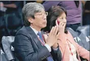  ?? Allen Berezovsky Getty Images ?? “WE NEED newspapers,” Patrick Soon-Shiong said in 2016. Above, the L.A. Lakers part owner at a game.