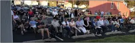  ?? BOB KEELER - MEDIANEWS GROUP ?? Attendees watch Saturday’s Service of Remembranc­e at Warren Royer Post 234 American Legion in Souderton.