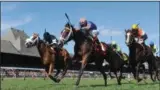  ?? PHOTO CHARLES MANN/ NYRA ?? With the Saratoga Race Course in the background, the 2019 meet will be extended one week, but retain its 40-days of racing as announced earlier this week.