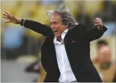  ??  ?? Bold...Flamengo coach Jorge Jesus