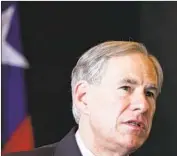  ?? LM Otero Associated Press ?? “NOT GONNA HAPPEN in Texas,” GOP Gov. Greg Abbott said in joining his party’s criticism of the fabricated “war on meat” blamed on President Biden.