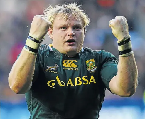  ??  ?? Adriaan Strauss retired two years ago but can still play for the Boks.