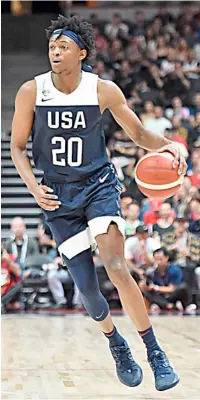  ?? AFP ?? DE’AARON Fox is the latest NBA player to withdraw from US basketball team.