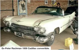  ?? ?? Ex-Peter Rachman 1959 Cadillac convertibl­e.