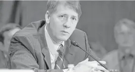  ?? Saul Loeb / AFP / Getty Images file ?? Richard Cordray’s decision to depart from his Consumer Financial Protection Bureau post is likely to renew speculatio­n that he will run for governor of Ohio.