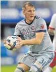  ?? FOTO: DPA ?? Bastian Schweinste­iger im Trikot der Chicago Fire.