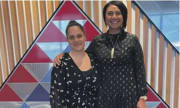  ?? ?? Hineakura Tokotau, kaiwhakahi­hiri taiohi (vocational pathways co-ordinator) for Te Heru Māpara and Tetsu Garnett, kaiwhakaha­ere kaupapa (programme and event manager) for He Toronga Pakihi ki Taranaki, the Māori business network, are behind a new cadet scheme to get young Māori into employment and following their dreams.