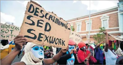  ??  ?? What’s in a name: The legalisati­on of sex work would not go far enough to empower sex workers, activists claim. Decriminal­isation would. Photo: Madelene Cronjé