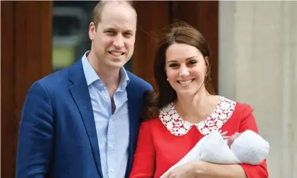  ?? Photograph: Dominic Lipinski/PA ?? The Duke and Duchess of Cambridge and their newborn son outside St Mary’s Hospital in Paddington, London, on 25 April.