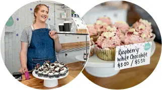  ??  ?? Hannah McGeorge manages Sweet Cakery &amp; Bakery; delicious treats on offer at Sweet on upper Cuba St.