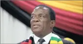  ??  ?? Zimbabwean President Emmerson Mnangagwa has been engaging with expats to sink money into local projects.