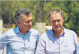  ?? (LA VOZ / ARCHIVO) ?? Diálogo. Mauricio Macri y Juan Schiaretti.