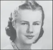  ??  ?? Paula Welden from her 1945 Stamford High School yearbook. She vanished a year later while a student at Bennington College in Vermont.