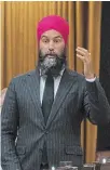 ?? ADRIAN WYLD
CANADIAN PRESS ?? NDP Leader Jagmeet Singh said he is glad Trudeau and his family were unhurt.