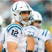  ?? PHOTO AFP ?? Andrew Luck a connu des performanc­es en dents de scie lors des deux dernières semaines.