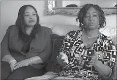  ?? Associated Press ?? ■ Sandra Thompson, right, speaks alongside Sandra Harrison, both golfers and members of a group of local women known as Sisters in the Fairway, during an interview Tuesday in York, Pa. Officials at the Grandview Golf Club in York called police on the...