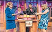  ?? GFOUR PRODUCTION­S ?? From left, Teri Adams, Megan Cavanagh, Linda Boston and Judy Blue in “Menopause the Musical.”