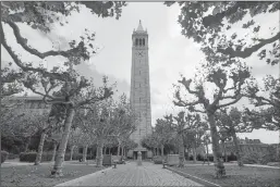  ?? EDGAR HERNANDEZ/DREAMSTIME ?? The Campanile, Tower and Observatio­n Deck at the University of California, Berkeley.