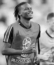  ?? OZAN KOSE/AFP/GETTY IMAGES ?? Belgium defender Dedryck Boyata trains Wednesday for his squad’s match today against England.