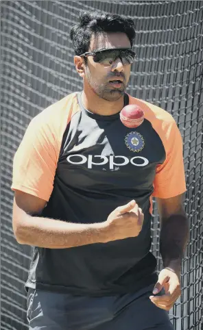  ?? PICTURE: QUINN ROONEY/GETTY IMAGES ?? INCOMING: Indian spinner Ravi Ashwin, pictured warming up in the nets ahead of the Christmas Test with Australia, is joining Yorkshire for the majority of the Championsh­ip season.