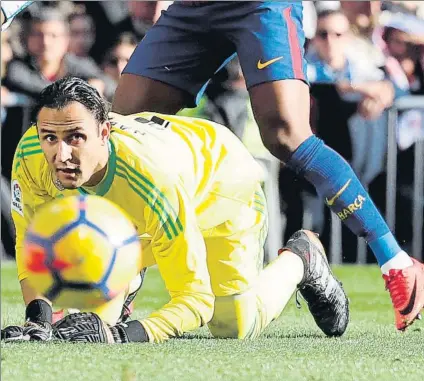  ?? FOTO: EFE ?? Keylor Navas regresa hoy a la titularida­d El portero costarrice­nse dejó su puesto a Casilla en el partido de Copa contra el Numancia